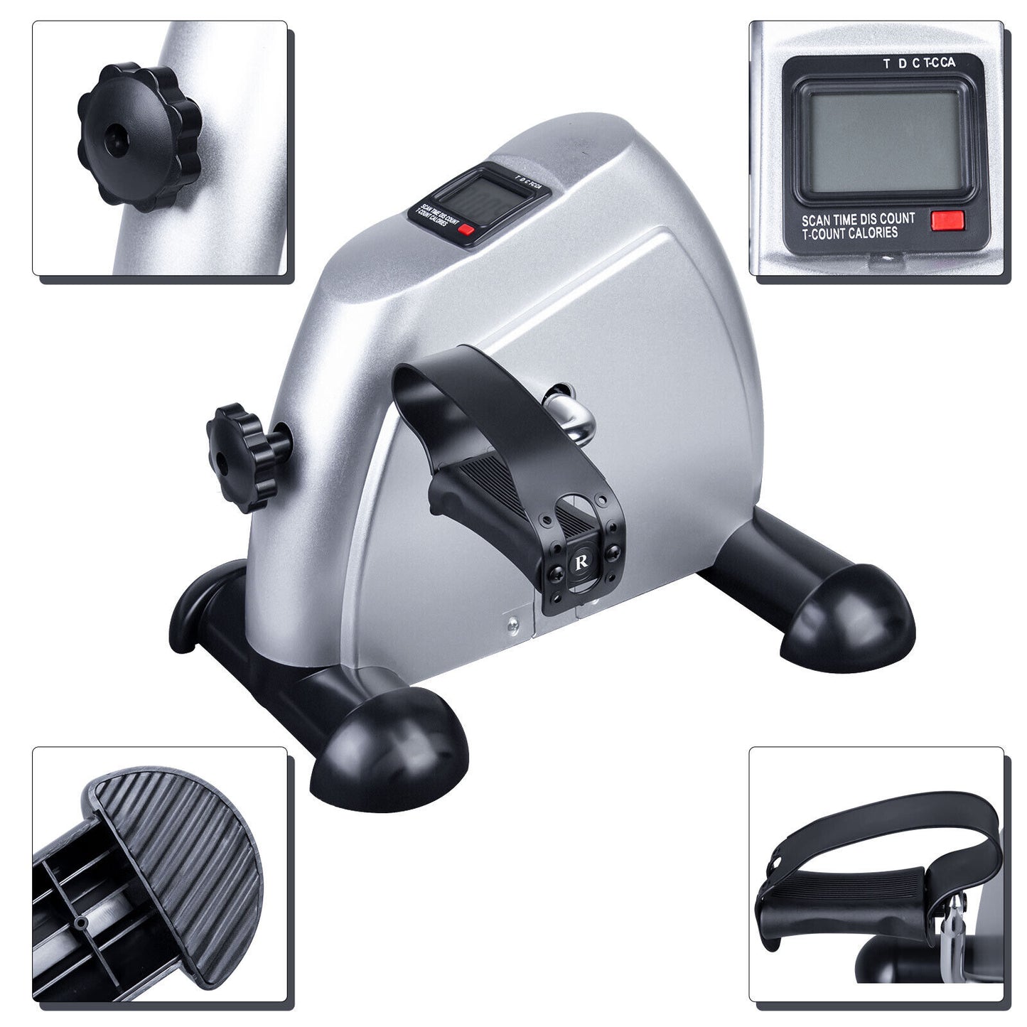 LCD Mini Heimtrainer Arm Und Beintrainer Bike Pedaltrainer Crosstrainer Stepper