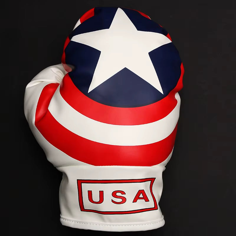 Golf Club Head Cover for Driver Fairway USA Flag Boxing Glove Headcovers Golf Club Protector
