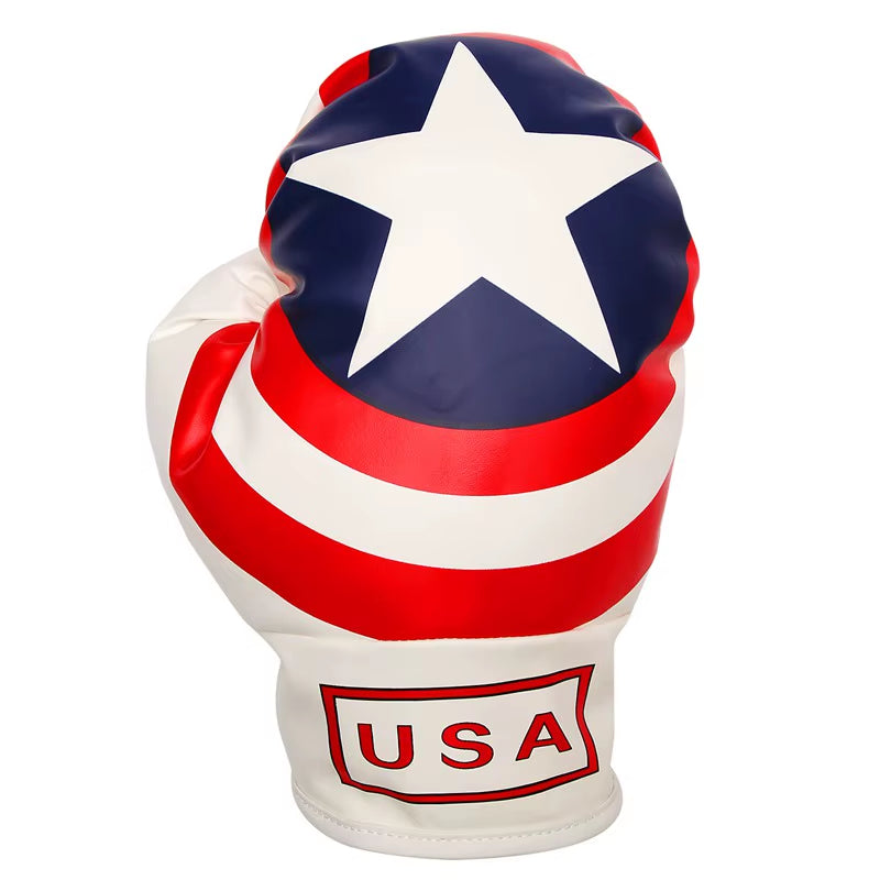 Golf Club Head Cover for Driver Fairway USA Flag Boxing Glove Headcovers Golf Club Protector