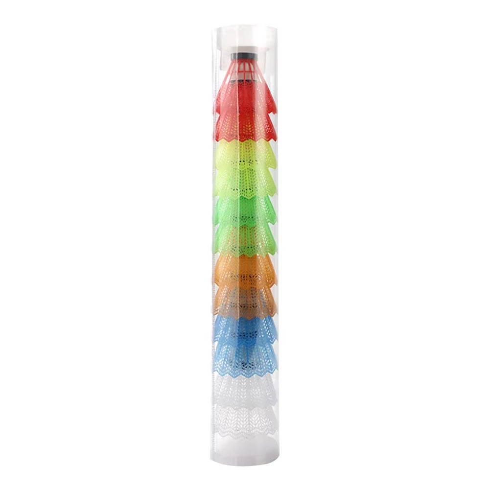 12Pcs Plastic Badminton Shuttlecock Lightweight Badminton for Hitting Practice Portable Badminton for Practice Outdoor Supplies