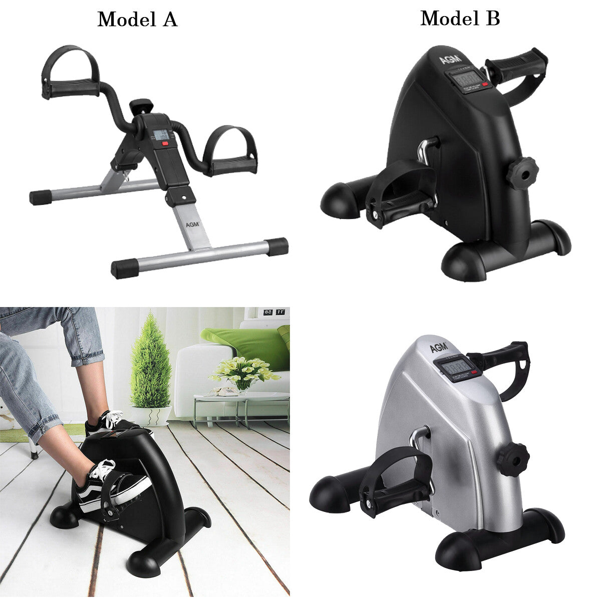 LCD Mini Heimtrainer Arm Und Beintrainer Bike Pedaltrainer Crosstrainer Stepper
