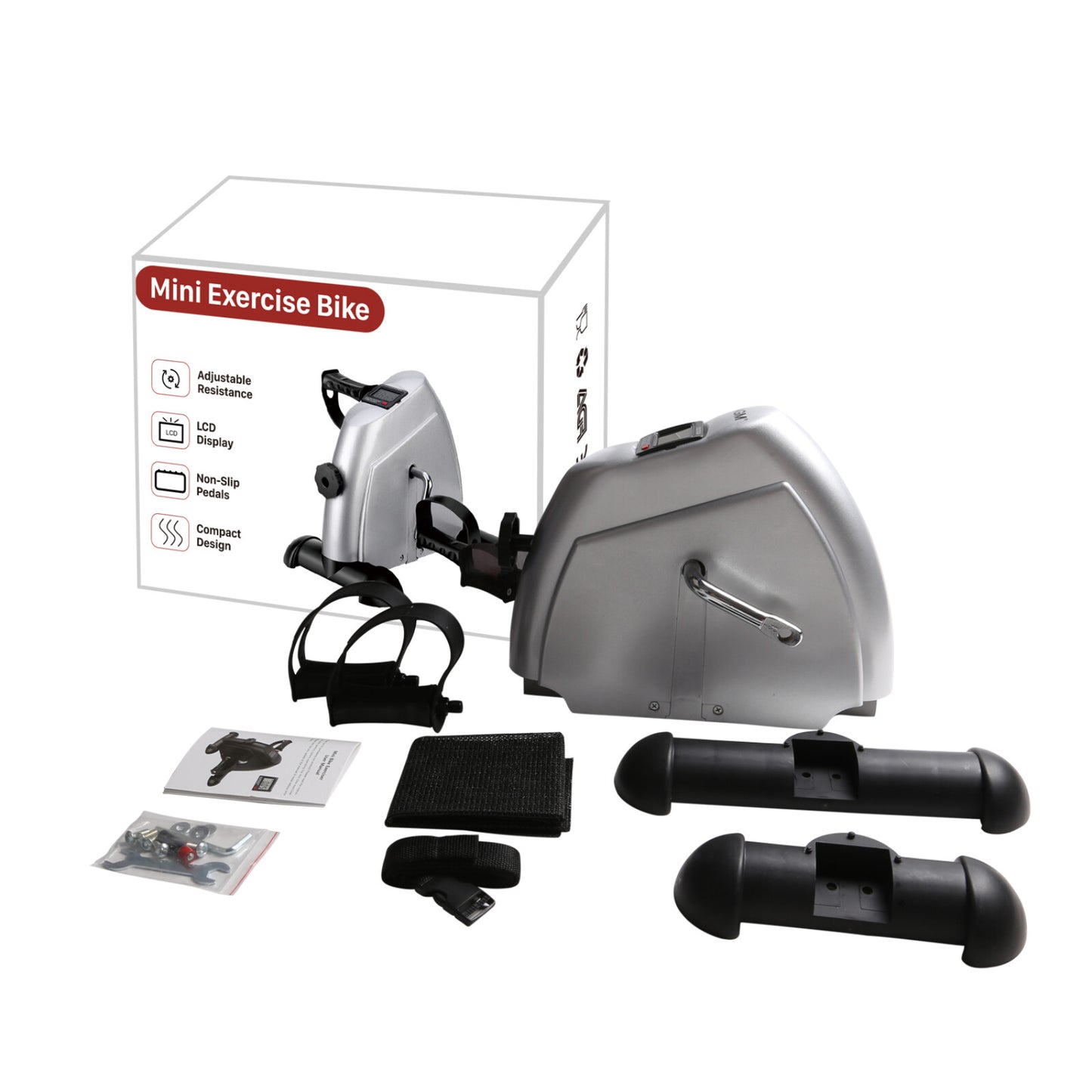 LCD Mini Heimtrainer Arm Und Beintrainer Bike Pedaltrainer Crosstrainer Stepper