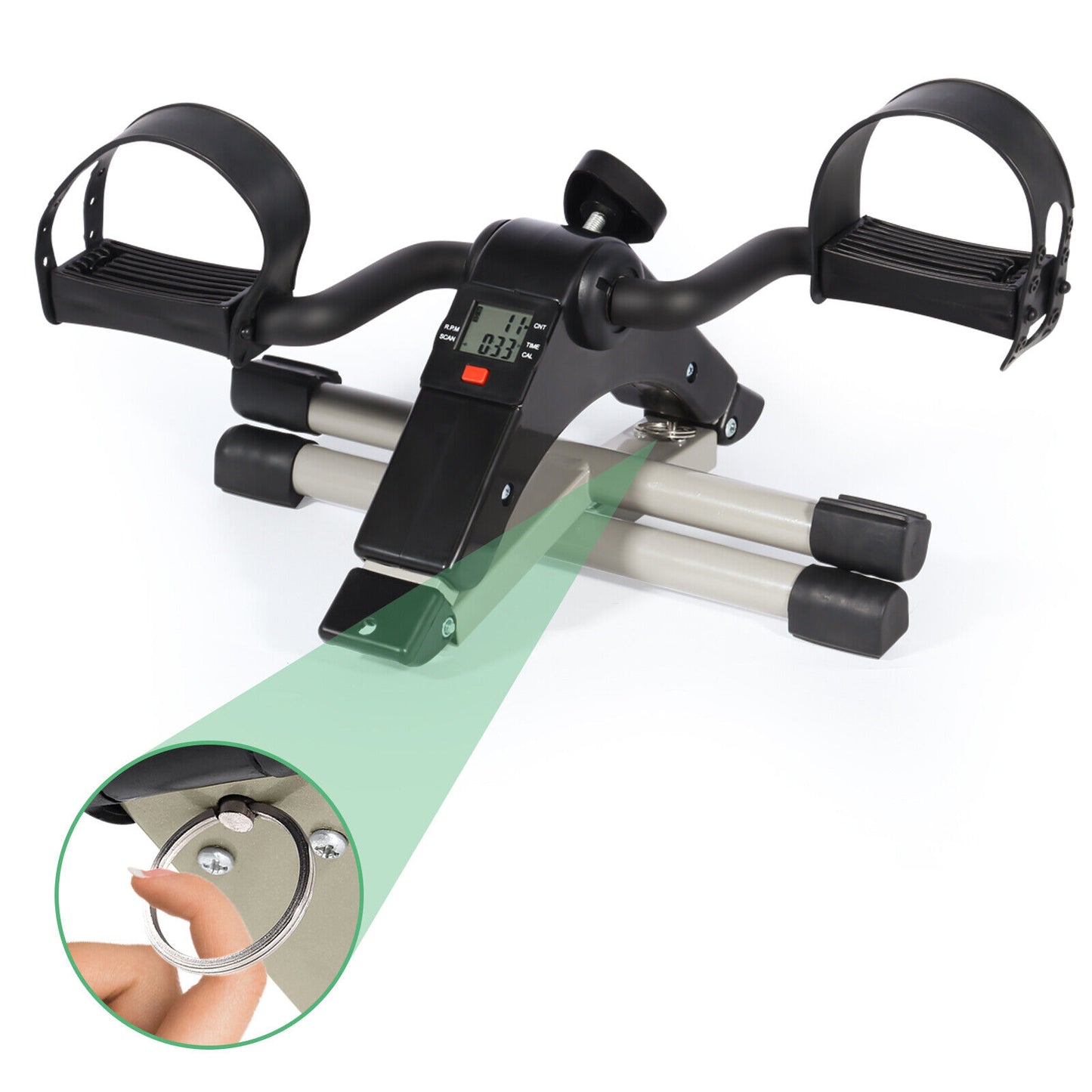 LCD Mini Heimtrainer Arm Und Beintrainer Bike Pedaltrainer Crosstrainer Stepper
