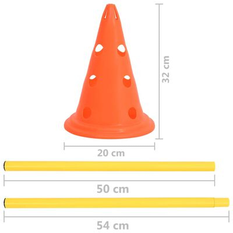 Agility Hundetraining Hindernis-Set Orange Und Gelb