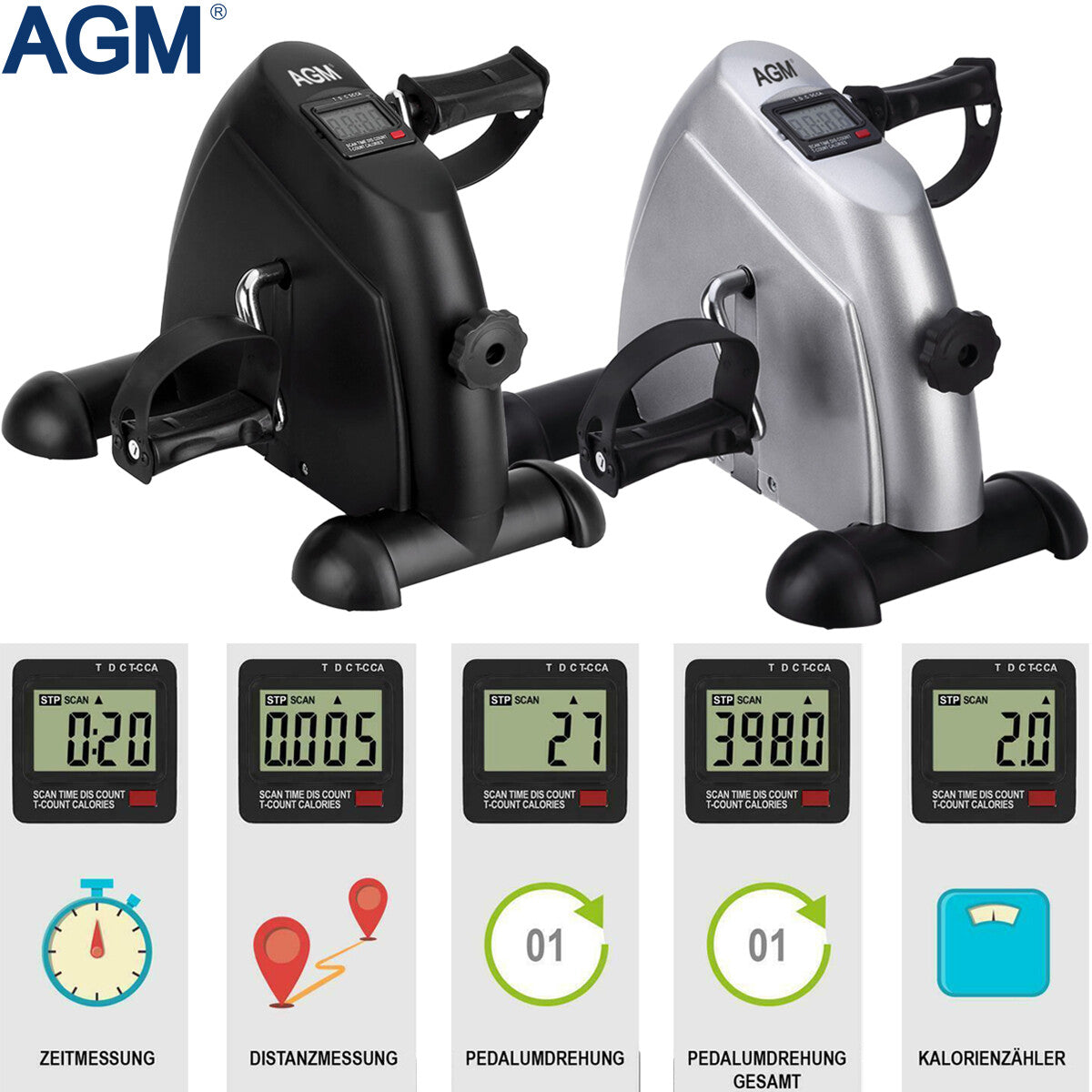 LCD Mini Heimtrainer Arm Und Beintrainer Bike Pedaltrainer Crosstrainer Stepper