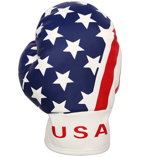 Golf Club Head Cover for Driver Fairway USA Flag Boxing Glove Headcovers Golf Club Protector