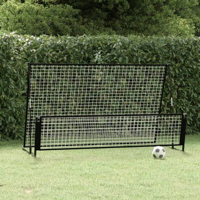 2-In-1 Rebounder Und Fußballtor 202X104X120 Cm Stahl