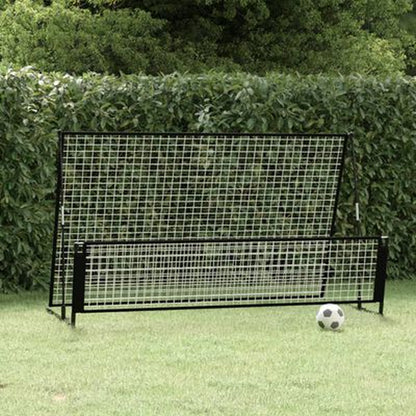 2-In-1 Rebounder Und Fußballtor 202X104X120 Cm Stahl