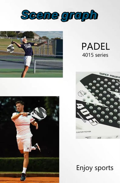 Camewin Paddle Racket Adult Prefessional Carbon Fiber Soft EVA Face Tennis Paddle Racquet Racket with Padle Bag Cover 2024 New