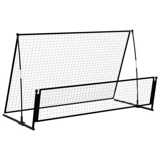 2-In-1 Rebounder Und Fußballtor 202X104X120 Cm Stahl