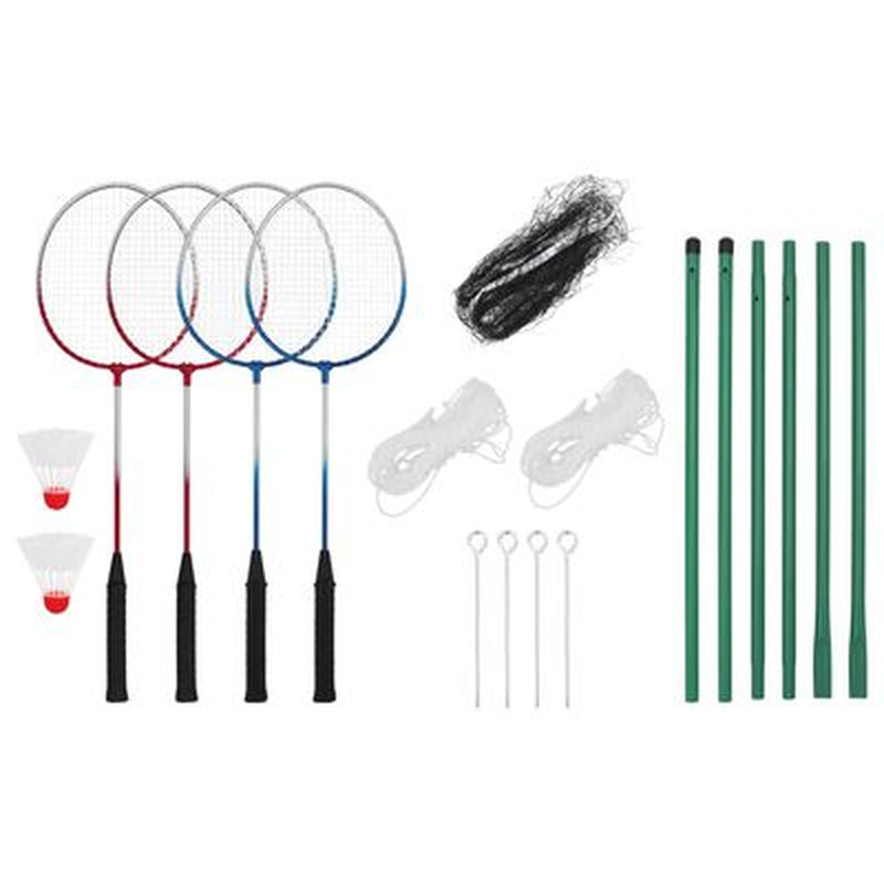 Badminton-Set Mit 4 Schlägern Und Netz 620X151 Cm