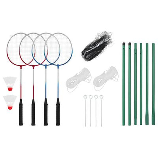 Badminton-Set Mit 4 Schlägern Und Netz 620X151 Cm