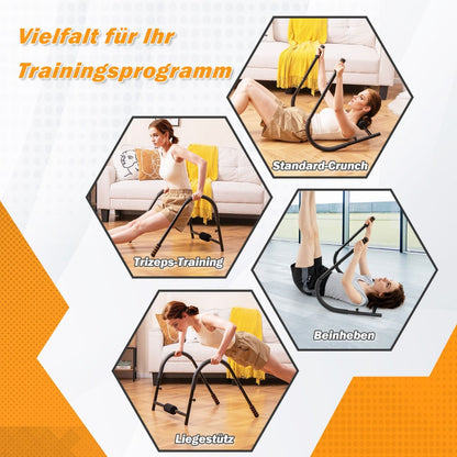 Bauchtrainer Mit Gepolsterter Kopfstütze Klappbarer AB Trainer Bauchmuskeltrainer Bauch Trainingsgerät