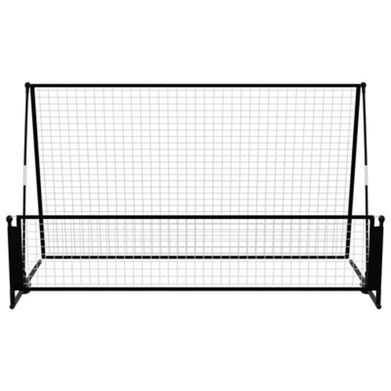 2-In-1 Rebounder Und Fußballtor 202X104X120 Cm Stahl